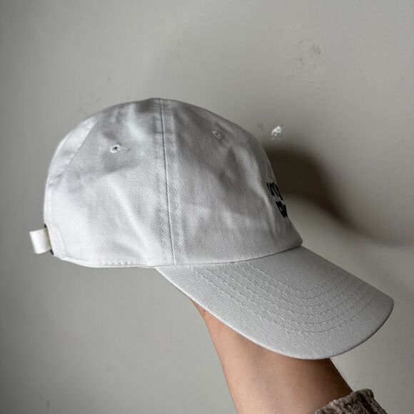 NWOT Livin Cool White Adjustable Baseball Cap Hat Black Livin Cool Graphic OS main image 9